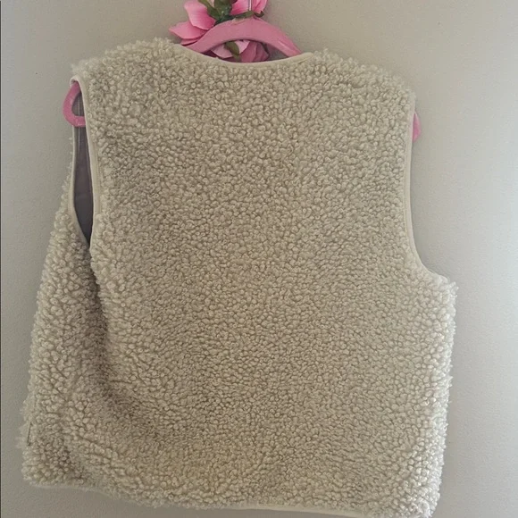 And Now This Cream Sherpa Vest - Cozy Womens Layering Vest - Picture 6 of 6